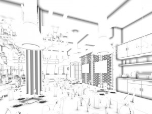 restaurant teahouse cafe drinks clubhouse 209 Modelo 3D