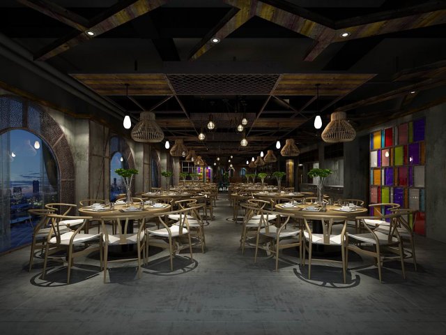 restaurant teahouse cafe drinks clubhouse 147 3D 模型 .c4d .max .obj .3ds .fbx .stl .blend 