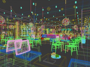 restaurant teahouse cafe drinks clubhouse 187 3D Model