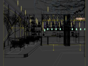 restaurant teahouse cafe drinks clubhouse 195 Modello 3D