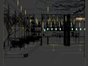 restaurant teahouse cafe drinks clubhouse 195 3D Model