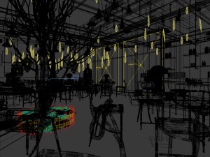 restaurant teahouse cafe drinks clubhouse 201 Modelo 3D