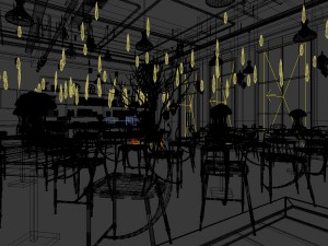 restaurant teahouse cafe drinks clubhouse 201 Modelo 3D