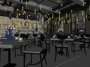 restaurant teahouse cafe drinks clubhouse 201 3D Model