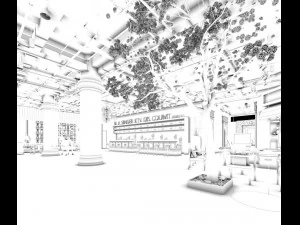 restaurant teahouse cafe drinks clubhouse 207 3D Model