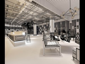 restaurant teahouse cafe drinks clubhouse 207 3D Модель