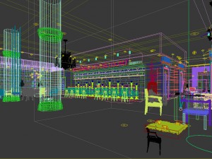 restaurant teahouse cafe drinks clubhouse 207 3D Модель
