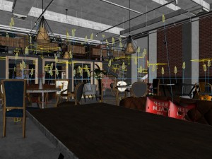 restaurant teahouse cafe drinks clubhouse 208 Modèle 3D