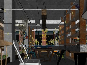 restaurant teahouse cafe drinks clubhouse 208 Modèle 3D