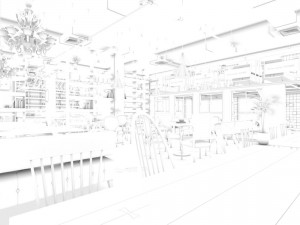 restaurant teahouse cafe drinks clubhouse 208 Modèle 3D