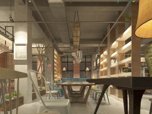 restaurant teahouse cafe drinks clubhouse 208 Modèle 3D