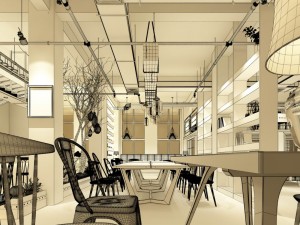 restaurant teahouse cafe drinks clubhouse 208 Modèle 3D