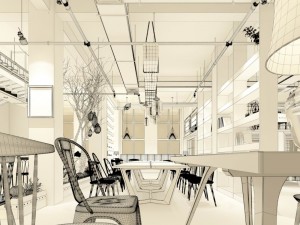 restaurant teahouse cafe drinks clubhouse 208 Modèle 3D
