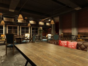 restaurant teahouse cafe drinks clubhouse 208 Modèle 3D