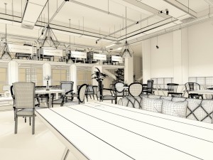 restaurant teahouse cafe drinks clubhouse 208 Modèle 3D