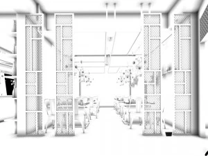 restaurant teahouse cafe drinks clubhouse 210 3D Model