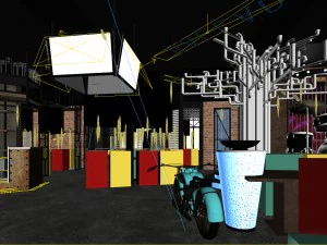 restaurant teahouse cafe drinks clubhouse 210 3D Model
