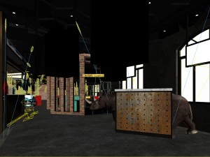 restaurant teahouse cafe drinks clubhouse 210 3D Model