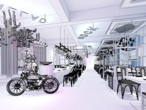 restaurant teahouse cafe drinks clubhouse 210 3D Модель