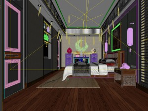 bedroom hotel suites designed a complete 01 3D Model