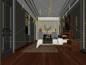 bedroom hotel suites designed a complete 01 3D Model