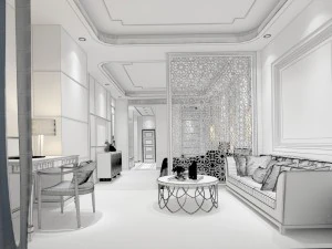bedroom hotel suites designed a complete 02 3D Model