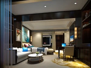 bedroom hotel suites designed a complete 03 3D Model