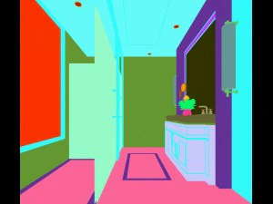 bedroom hotel suites designed a complete 03 3D Model