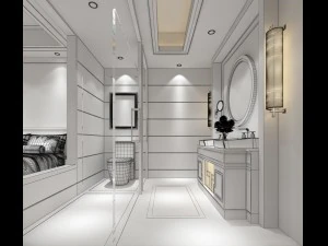 bedroom hotel suites designed a complete 03 3D Model