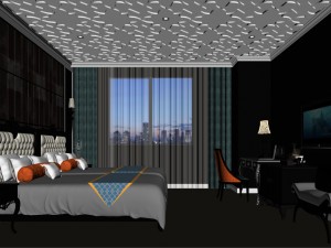 bedroom hotel suites designed a complete 05 Modèle 3D