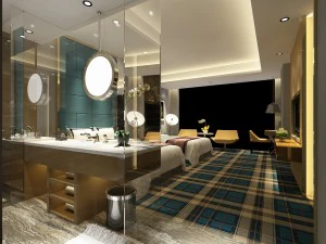 bedroom hotel suites designed a complete 06 3D Model