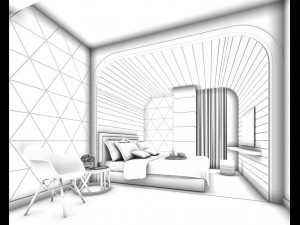 bedroom hotel suites designed a complete 08 Modèle 3D