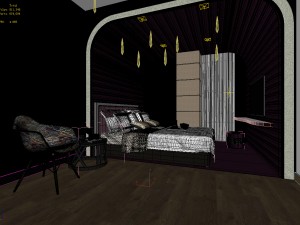 bedroom hotel suites designed a complete 08 Modèle 3D