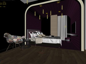 bedroom hotel suites designed a complete 08 Modèle 3D