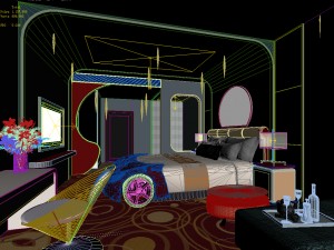 bedroom hotel suites designed a complete 09 3D 모델
