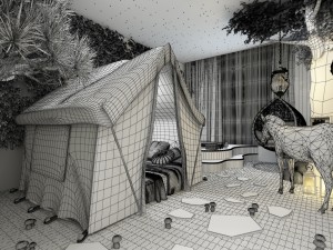 bedroom hotel suites designed a complete 10 3Dモデル