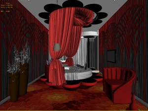 bedroom hotel suites designed a complete 12 3D 模型
