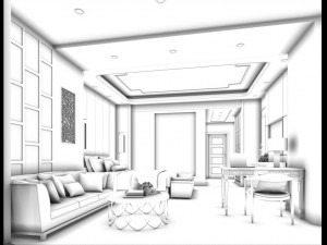 bedroom hotel suites designed a complete 14 3D मॉडल