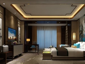 bedroom hotel suites designed a complete 14 3D मॉडल