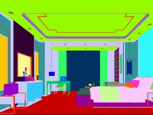 bedroom hotel suites designed a complete 14 3D मॉडल