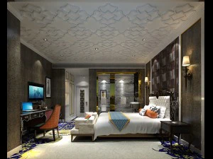 bedroom hotel suites designed a complete 15 3D Model