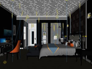 bedroom hotel suites designed a complete 15 Modelo 3D