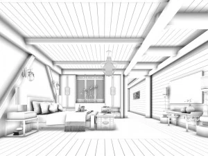 bedroom hotel suites designed a complete 16 3D Model