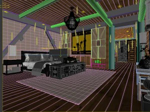 bedroom hotel suites designed a complete 16 3D Model