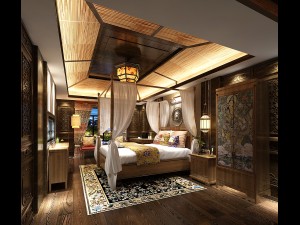 bedroom hotel suites designed a complete 19 3D Model