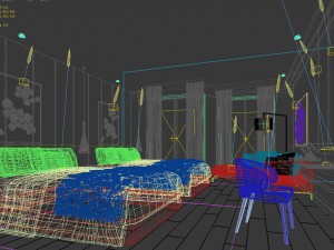 bedroom hotel suites designed a complete 20 3D Model