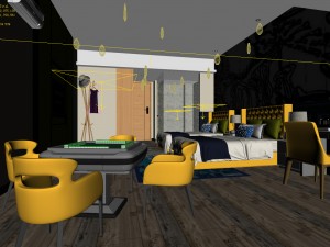 bedroom hotel suites designed a complete 21 Modelo 3D