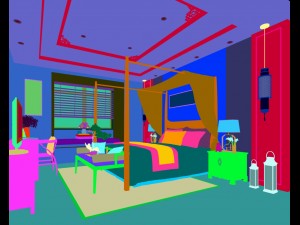 bedroom hotel suites designed a complete 23 3D Модель