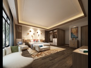 bedroom hotel suites designed a complete 27 3D Model