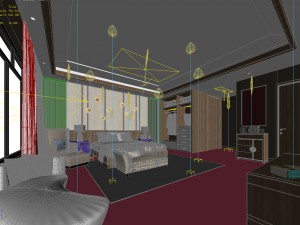bedroom hotel suites designed a complete 27 3D Model